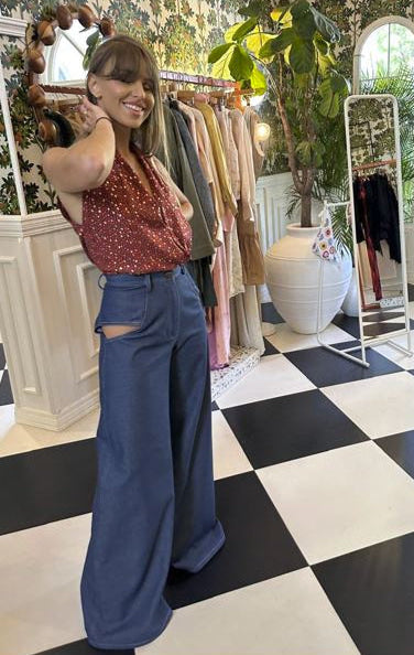 BLAKLACE - Open Cut Pants