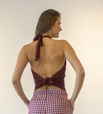 BLAKLACE - LACE CAMI TOPS TIE BACKLESS