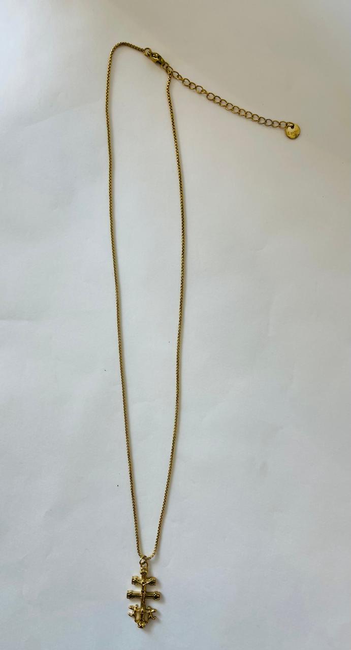 BLAKLACE - CROSS PENDANT NECKLACE