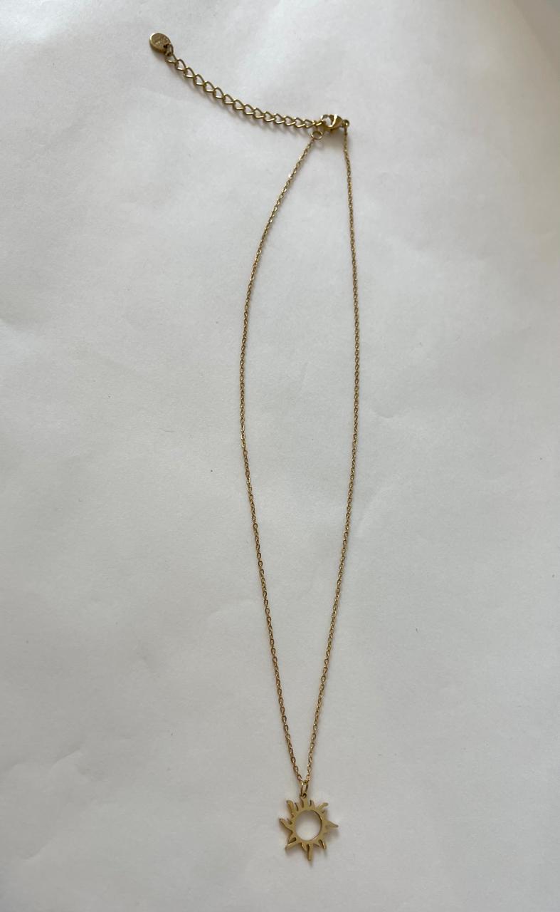 BLAKLACE - SUN PENDANT NECKLACE