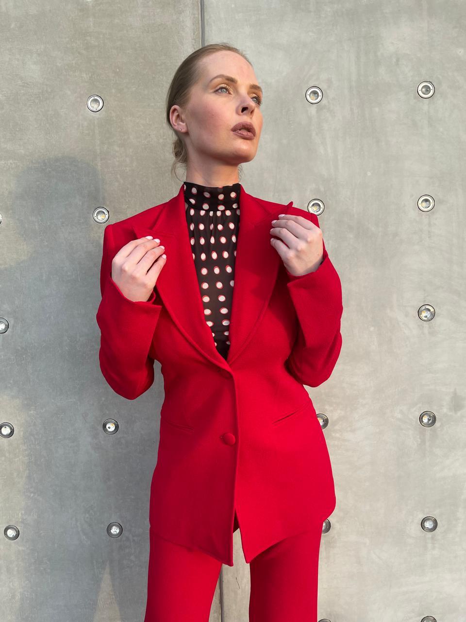 BLAKLACE-Red Blazer