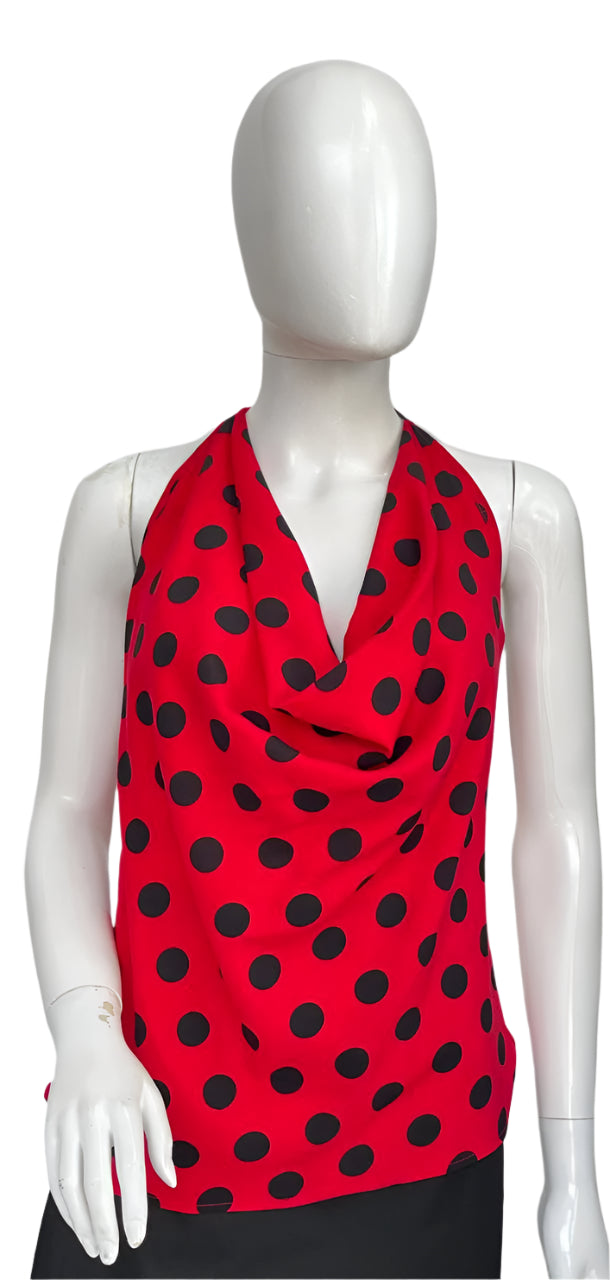 BLAKLACE -Open Back Polka top