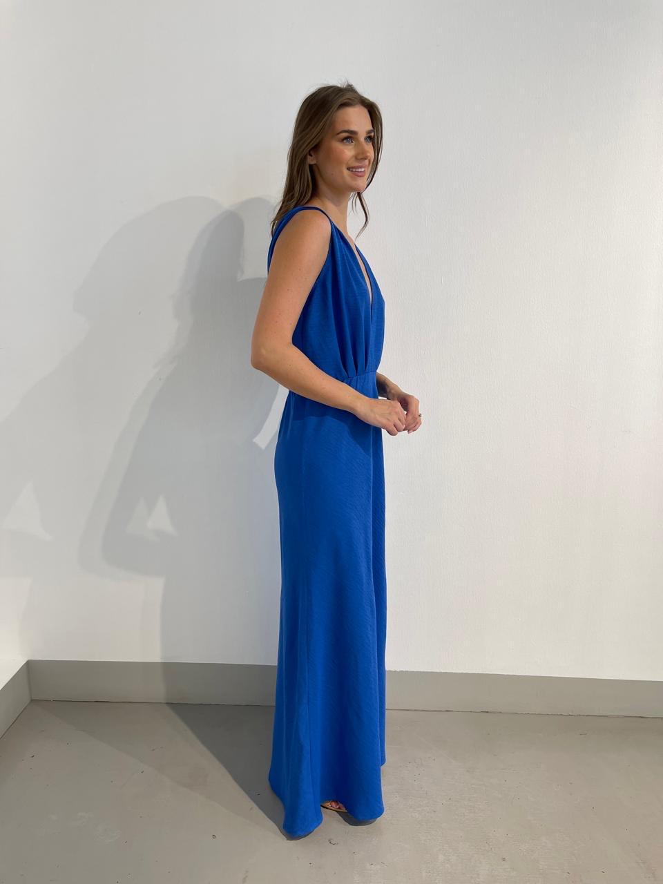BLAKLACE - ROYAL BLUE LONG DRESS