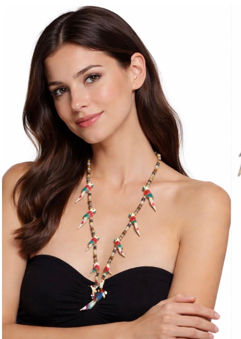BLAKLACE-BEADS NECKLACE