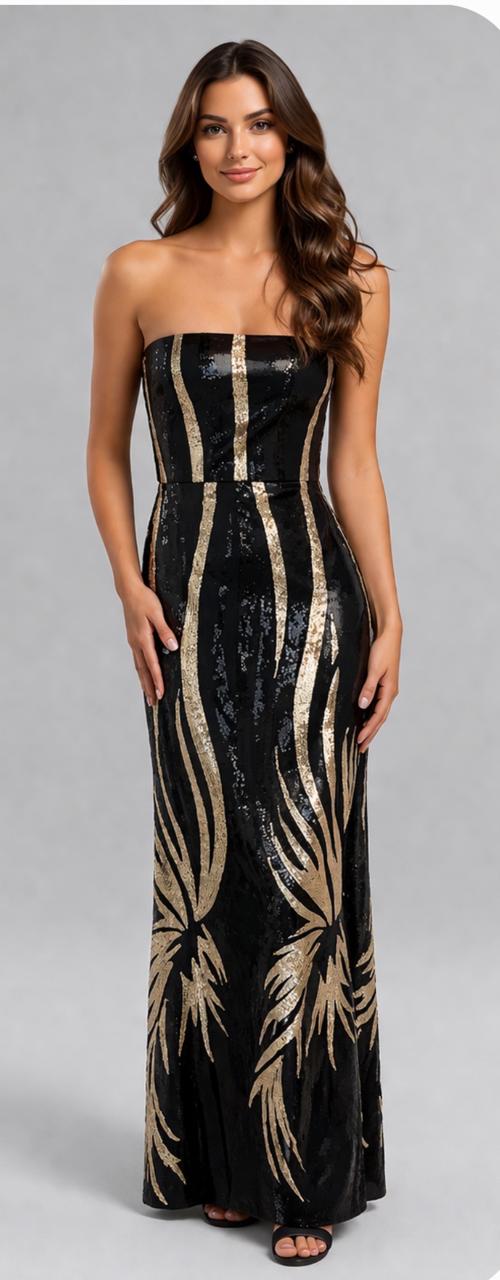 BLAKLACE - BLACK SEQUIN DRESS