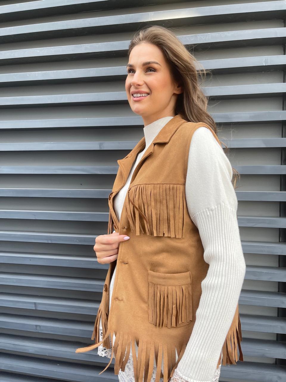 BLAKLACE -SLEEVELESS JACKET