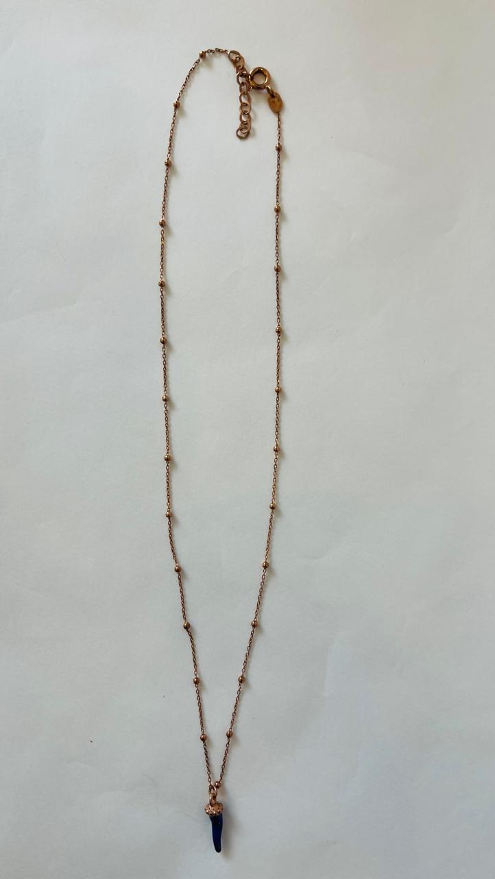 BLAKLACE - Blue Chilly Pendant Necklace