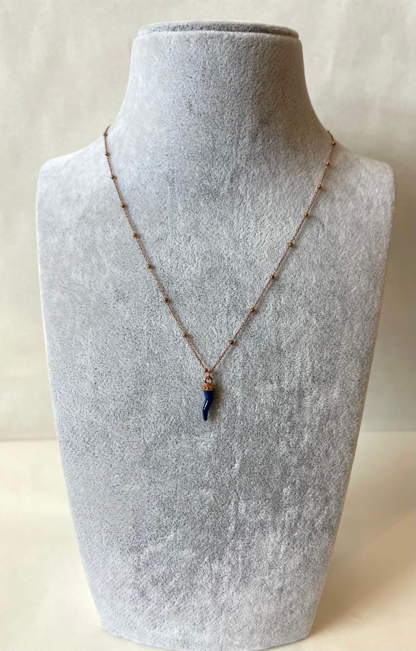 BLAKLACE - Blue Chilly Pendant Necklace