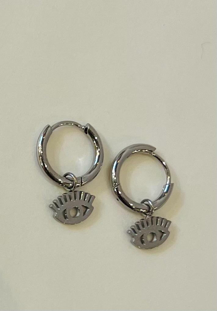 BLAKLACE- TINY EVEL EYE EARRING