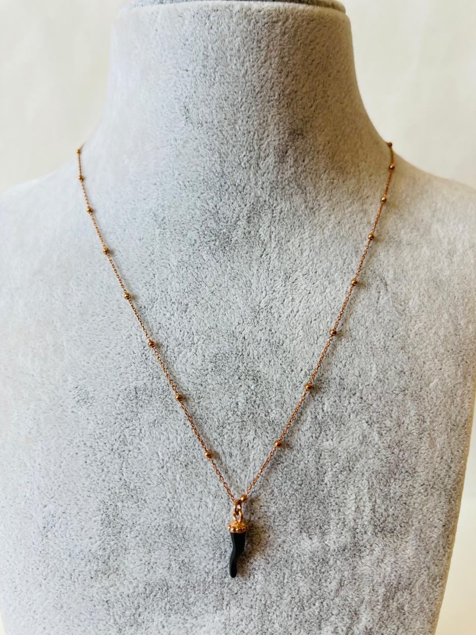 BLAKLACE - BLACK CHILLI PENDANT NECKLACE