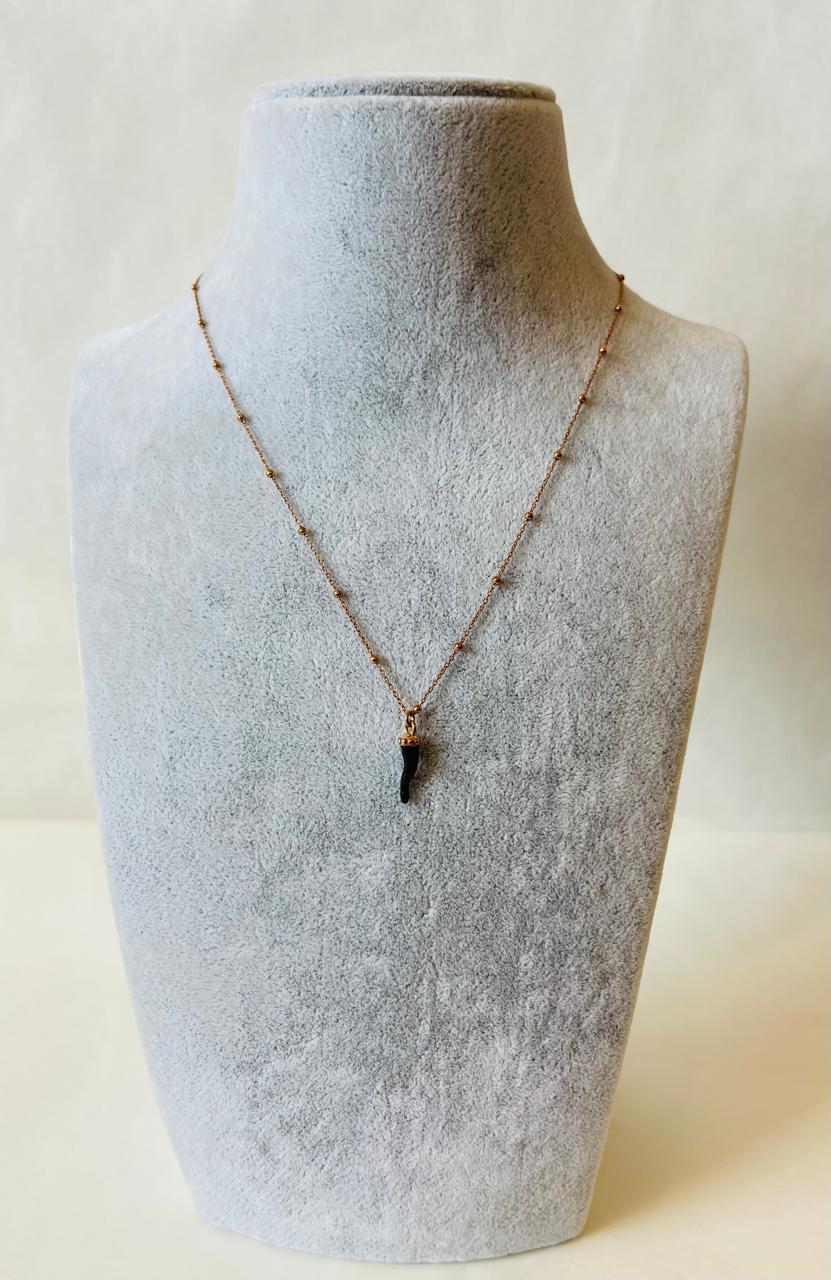 BLAKLACE - BLACK CHILLI PENDANT NECKLACE