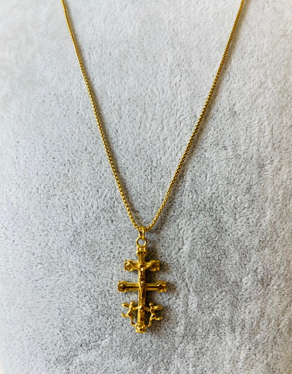 BLAKLACE - CROSS PENDANT NECKLACE
