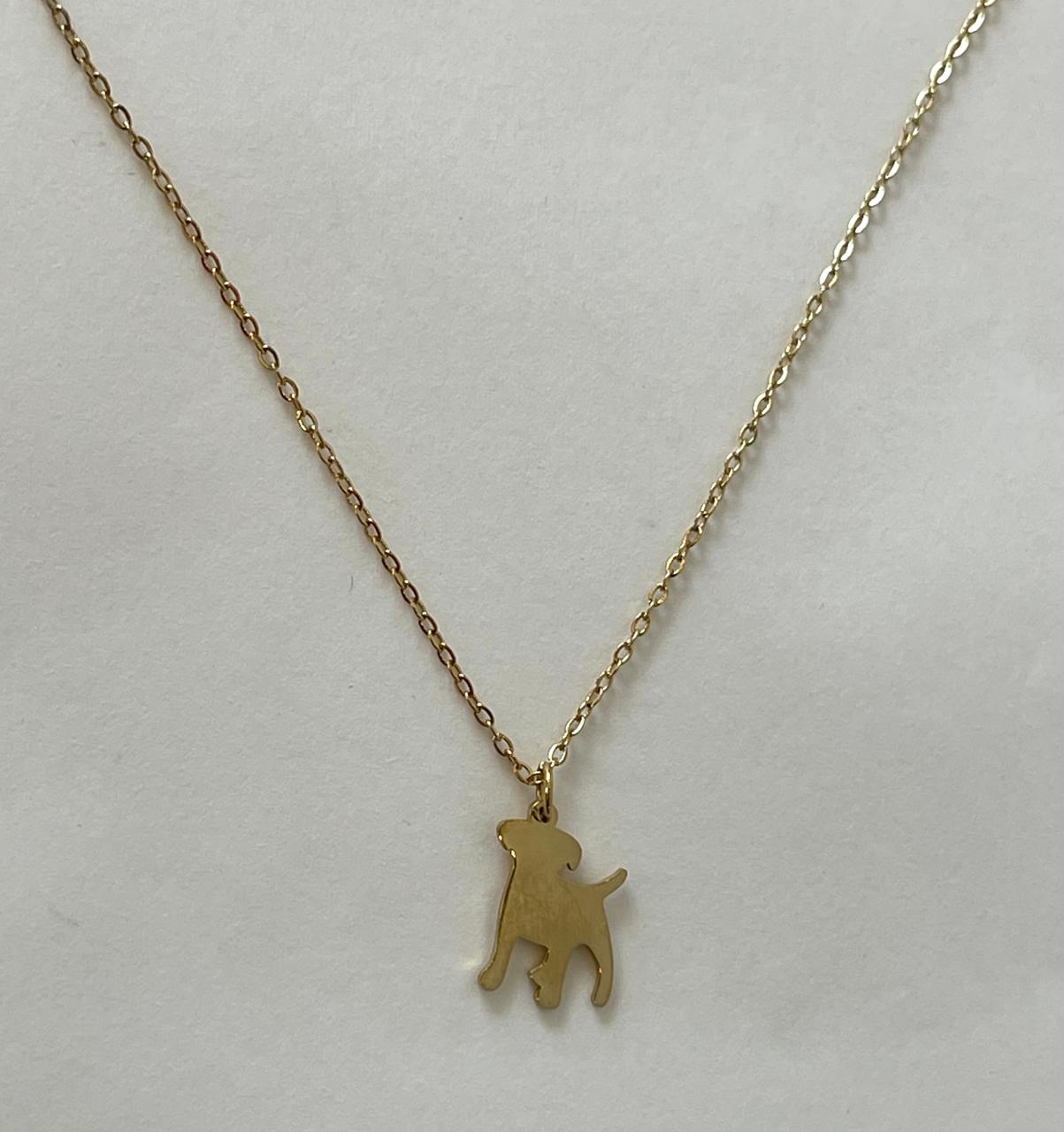 BLAKLACE-GOLDEN DOG NECKLACE