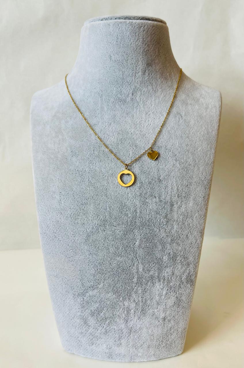 BLAKLACE - HEART PENDANT NECKLACE