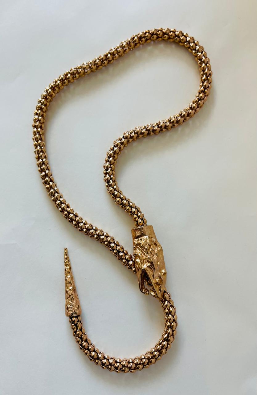 BLAKLACE- Thick Snake Necklace