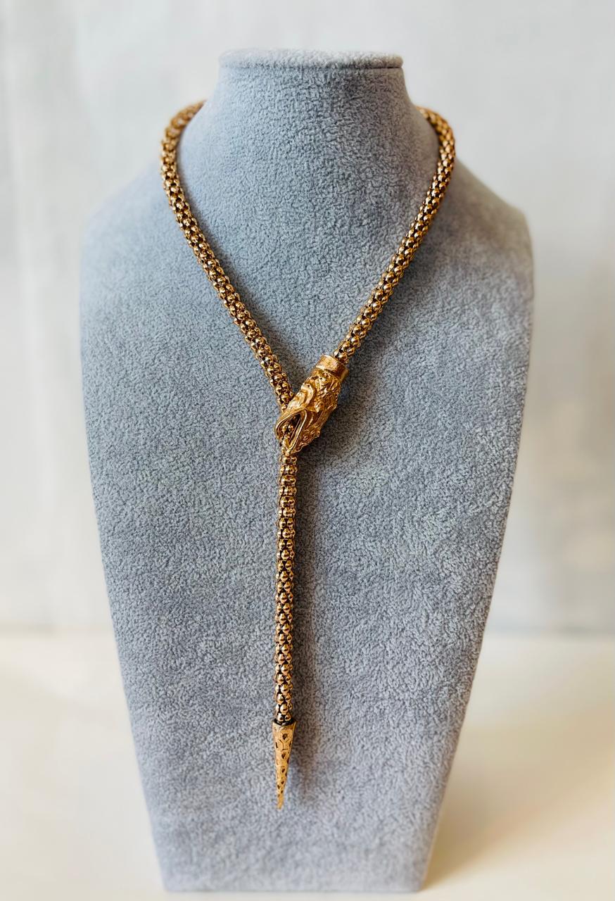 BLAKLACE- Thick Snake Necklace