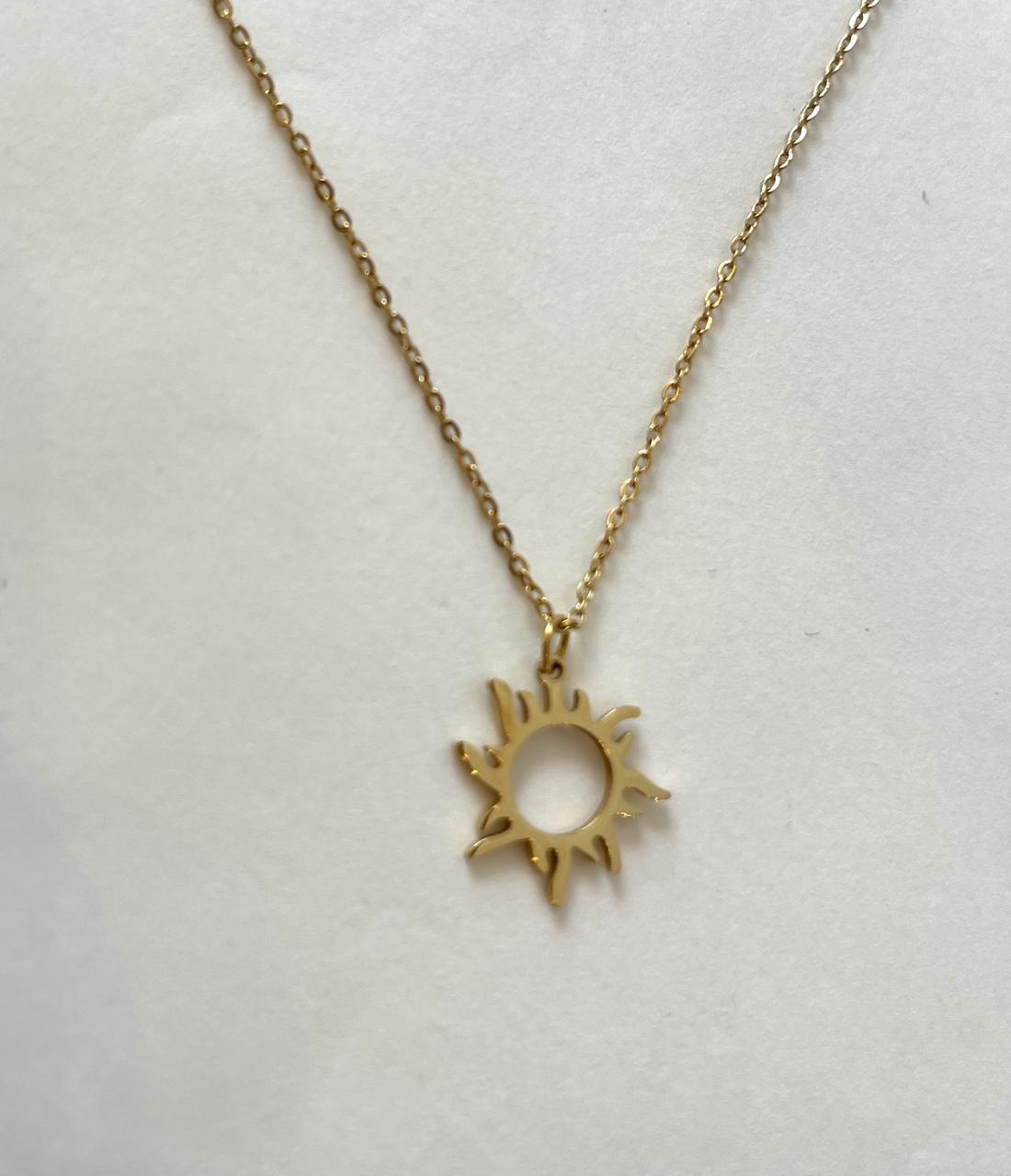 BLAKLACE - SUN PENDANT NECKLACE