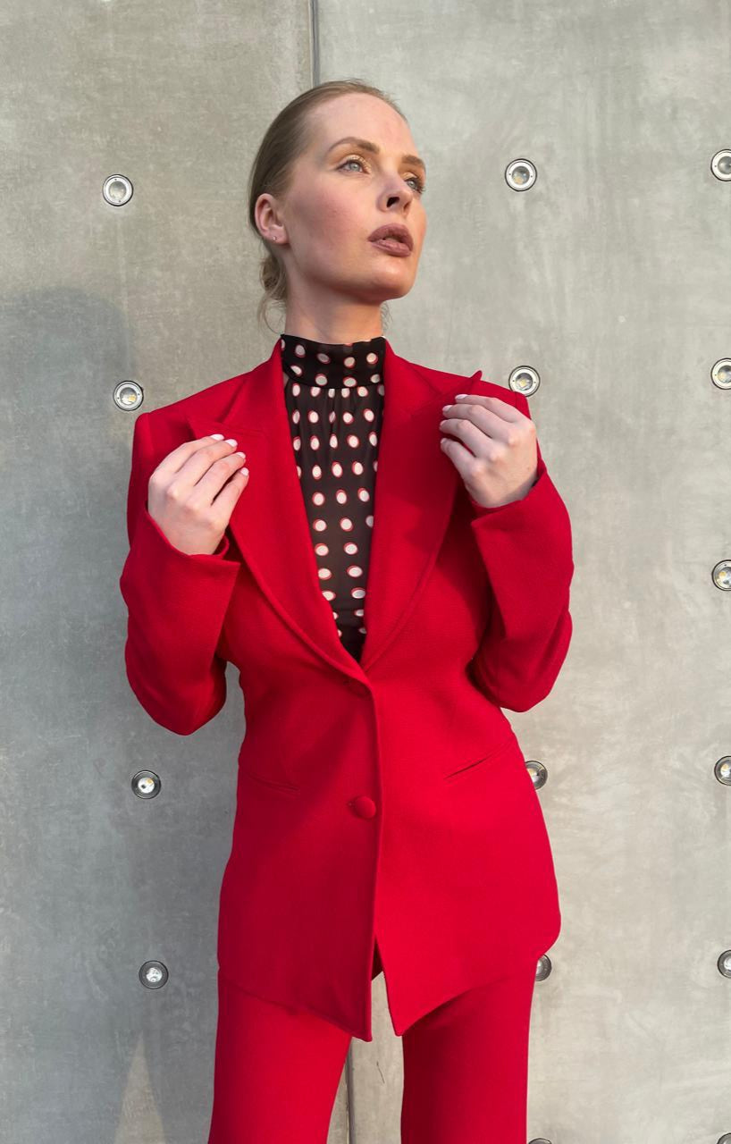 BLAKLACE-Red Blazer