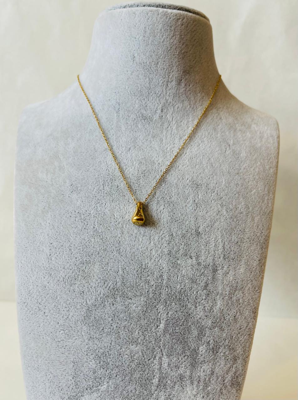 BLAKLACE - ROUNDED RAINDROP NECKLACE
