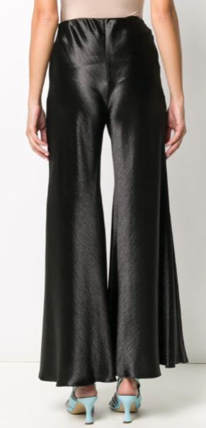 BLAKLACE  - BLACK WIDE BELL FLARED TROUSER