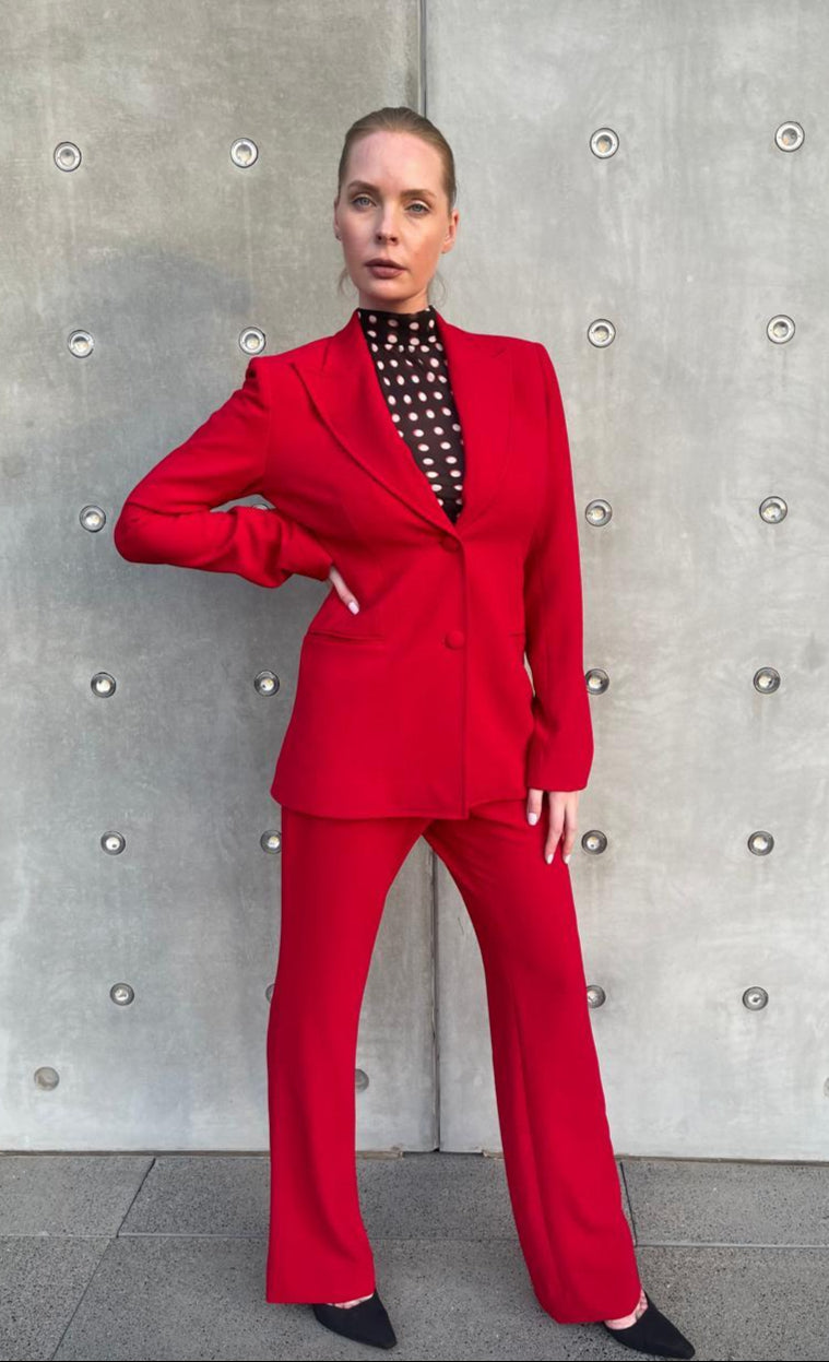 BLAKLACE-Red Blazer