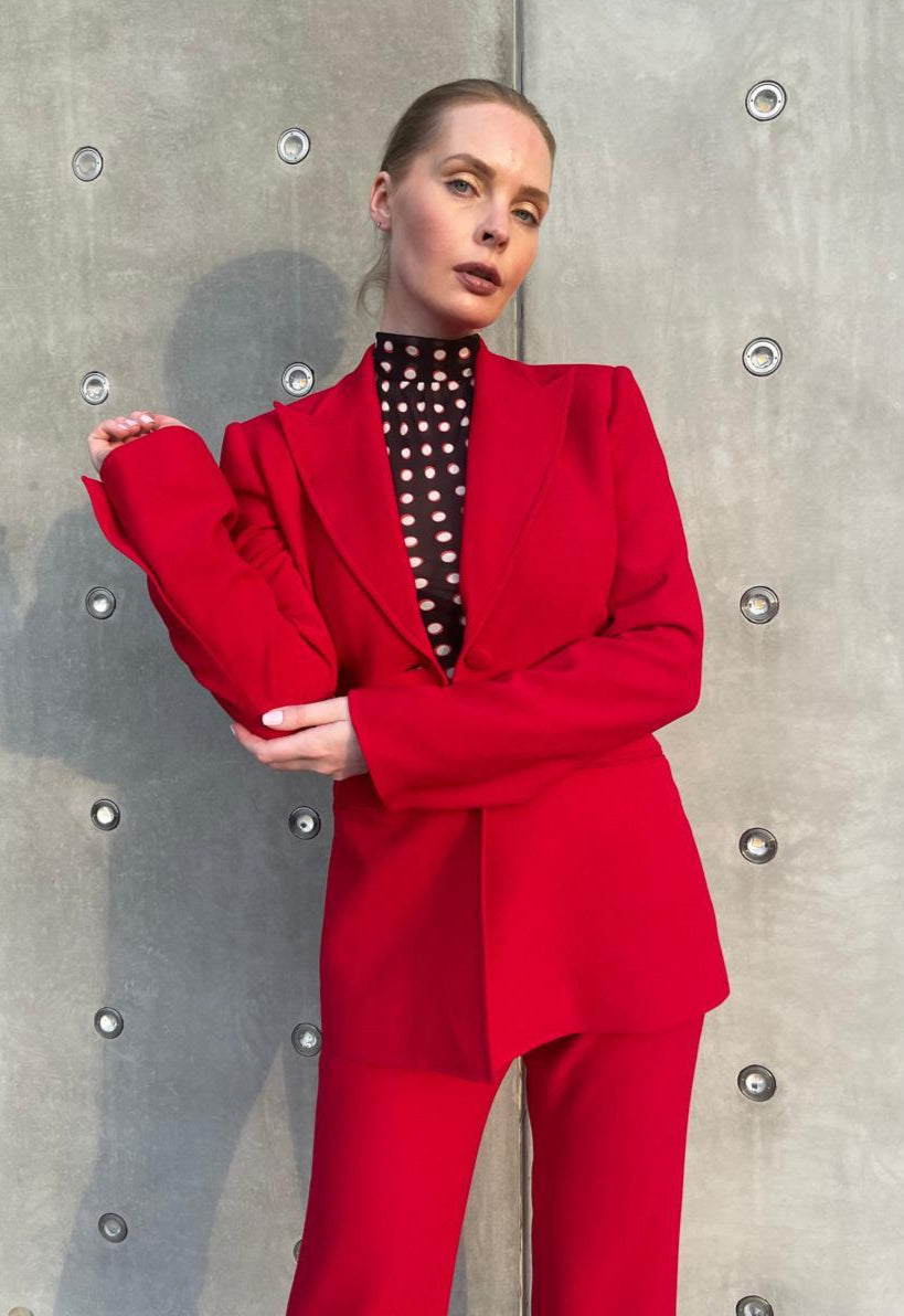 BLAKLACE-Red Blazer