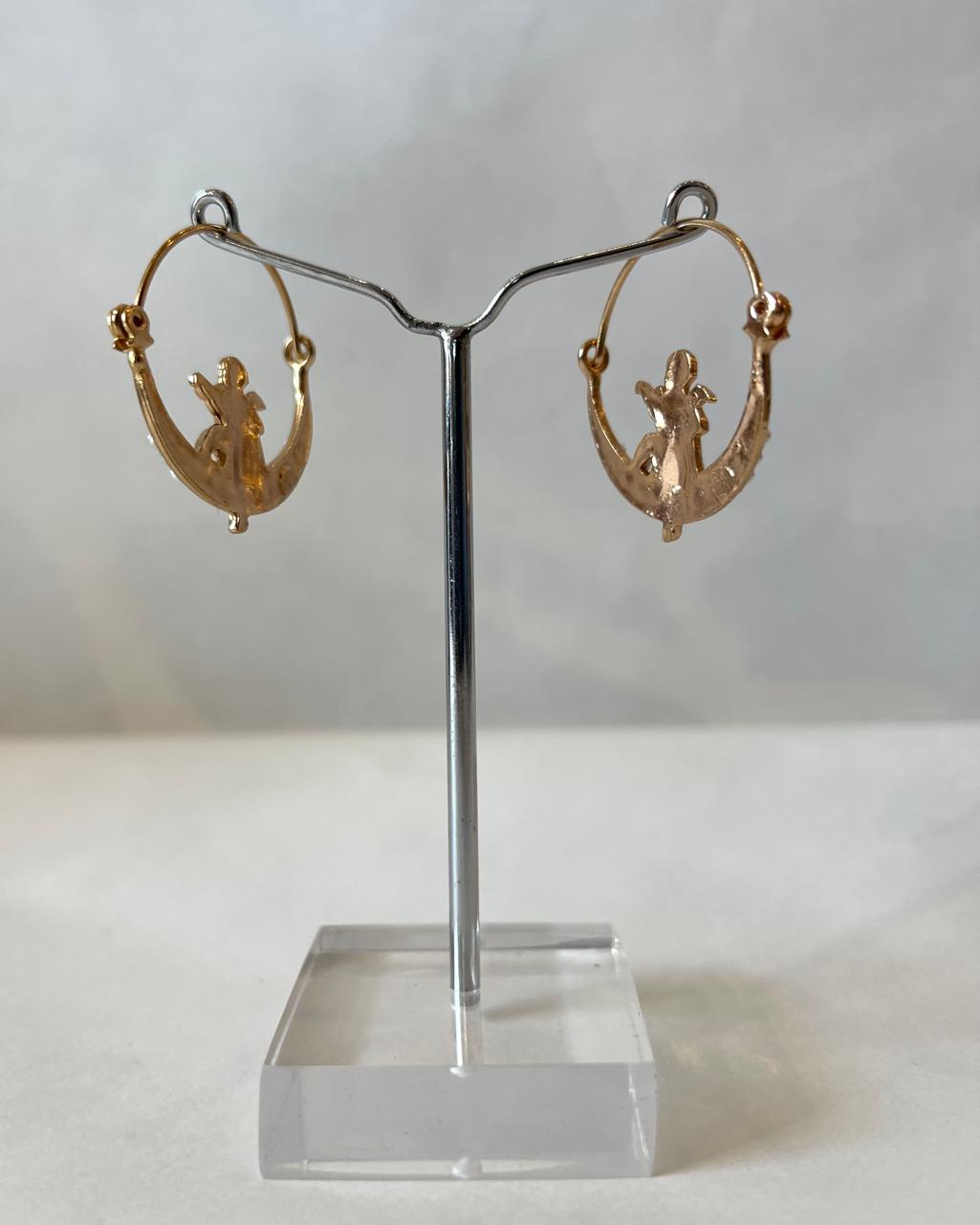 BLAKLACE -Celestial Angel Hoop Earrings