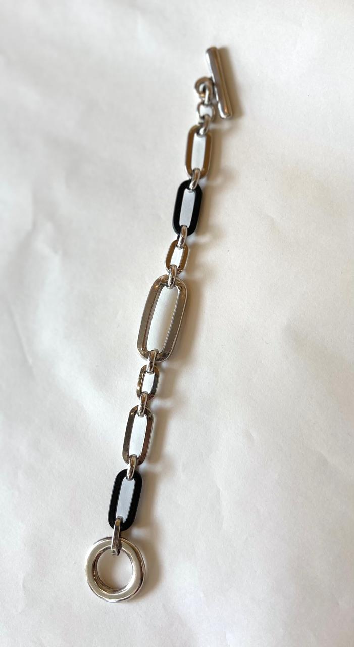 BLAKLACE - Silver Two color bracelet