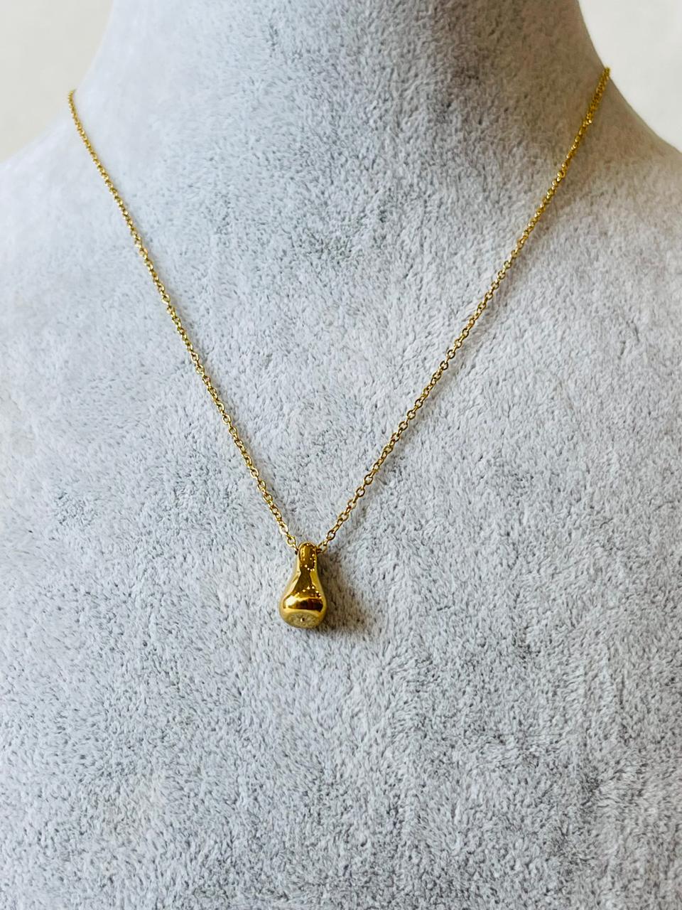 BLAKLACE - ROUNDED RAINDROP NECKLACE