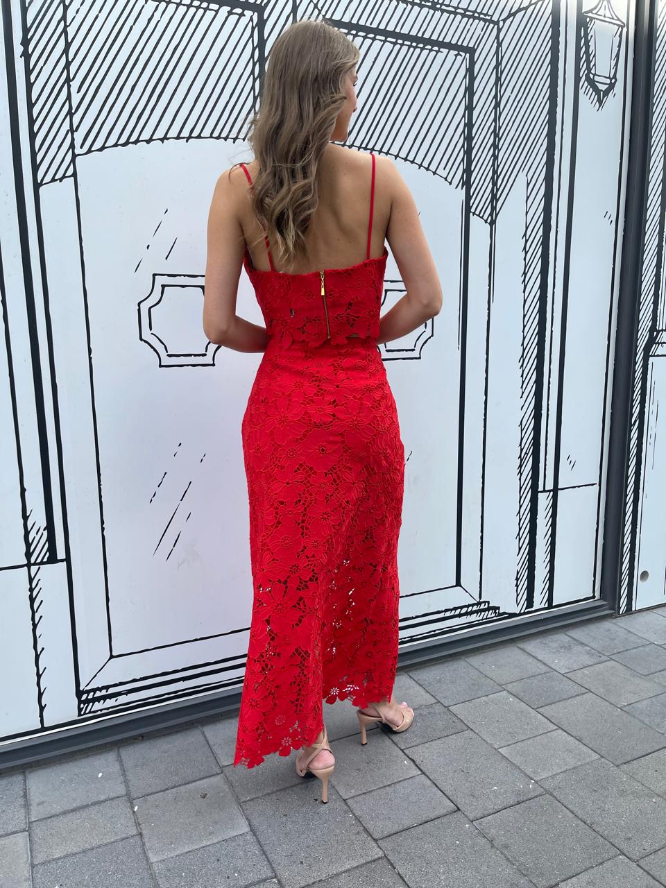 BLAKLACE- SET TOP/SKIRT